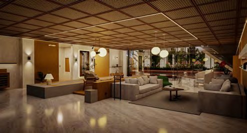 Fern Tellapur grand entrance lobby with lounge seating
